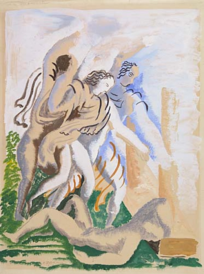 Scène du combat by Ossip Zadkine