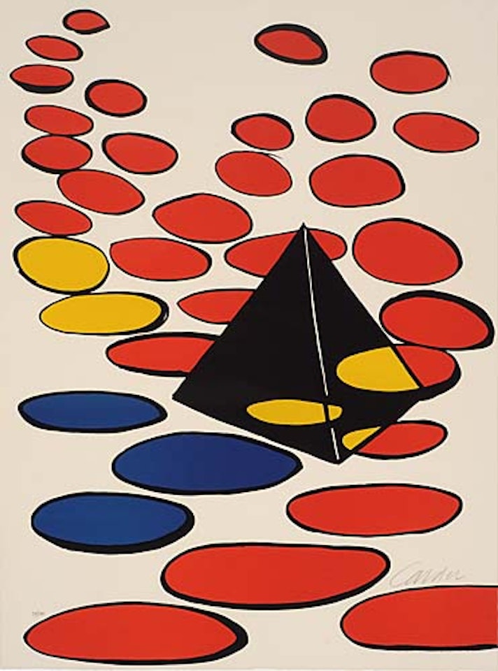 Composition with Pyramids and Circles by Alexander Calder