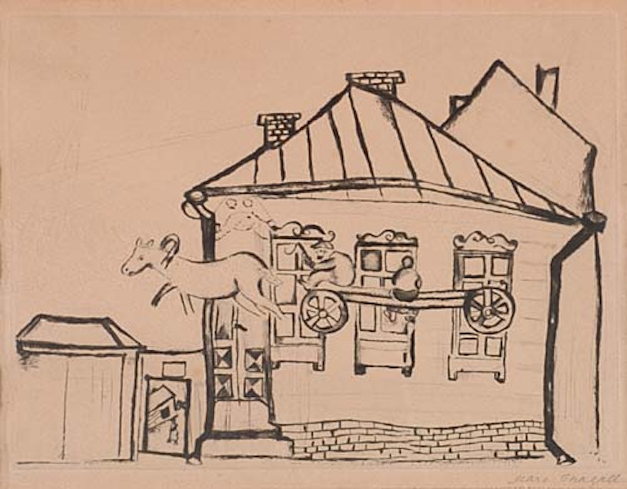 Haus in Witebsk by Marc Chagall