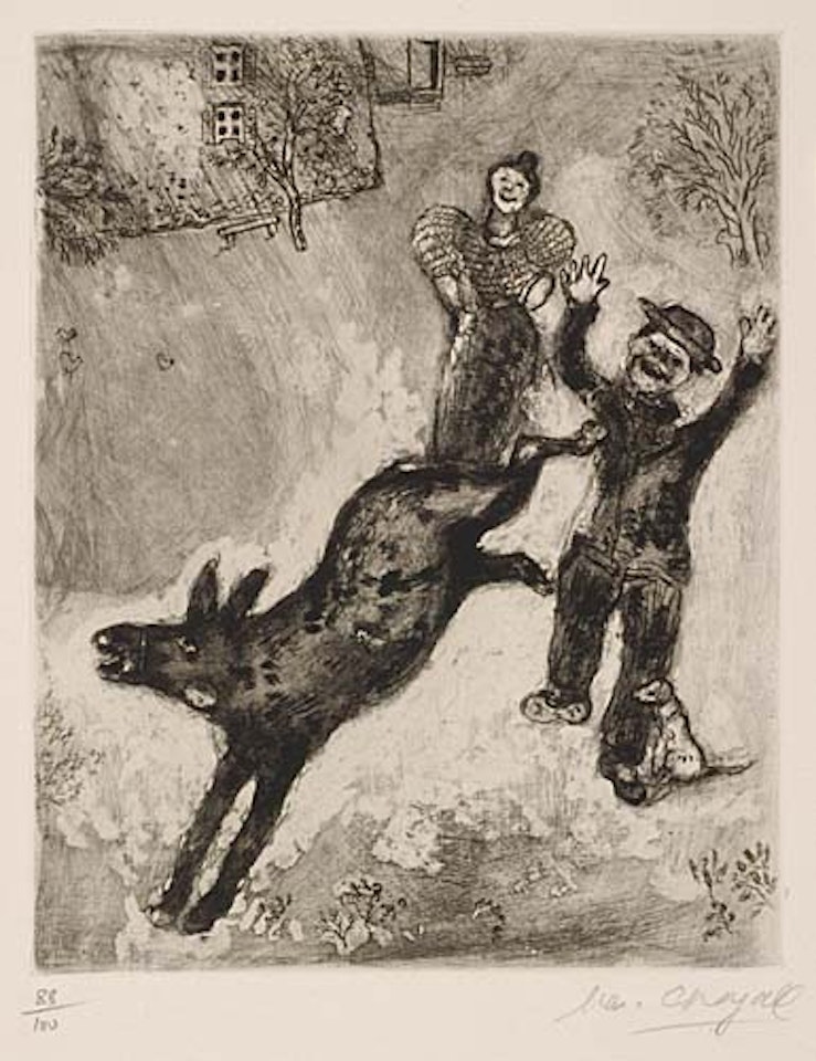 L'Âne et le Chien by Marc Chagall