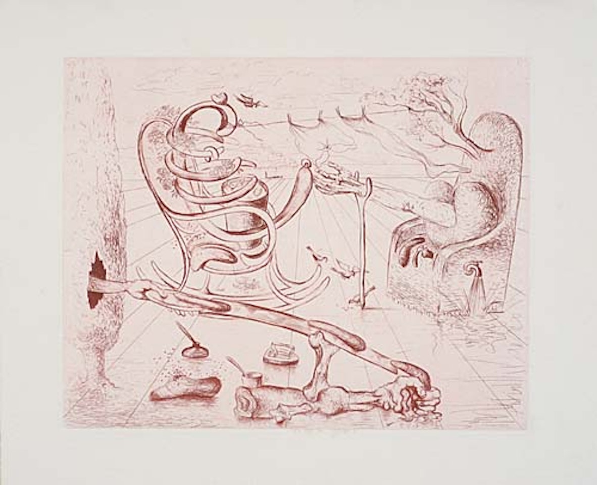 Fantastic Beach Scene by Salvador Dali