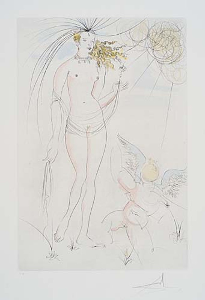 Venus et l'Amour by Salvador Dali