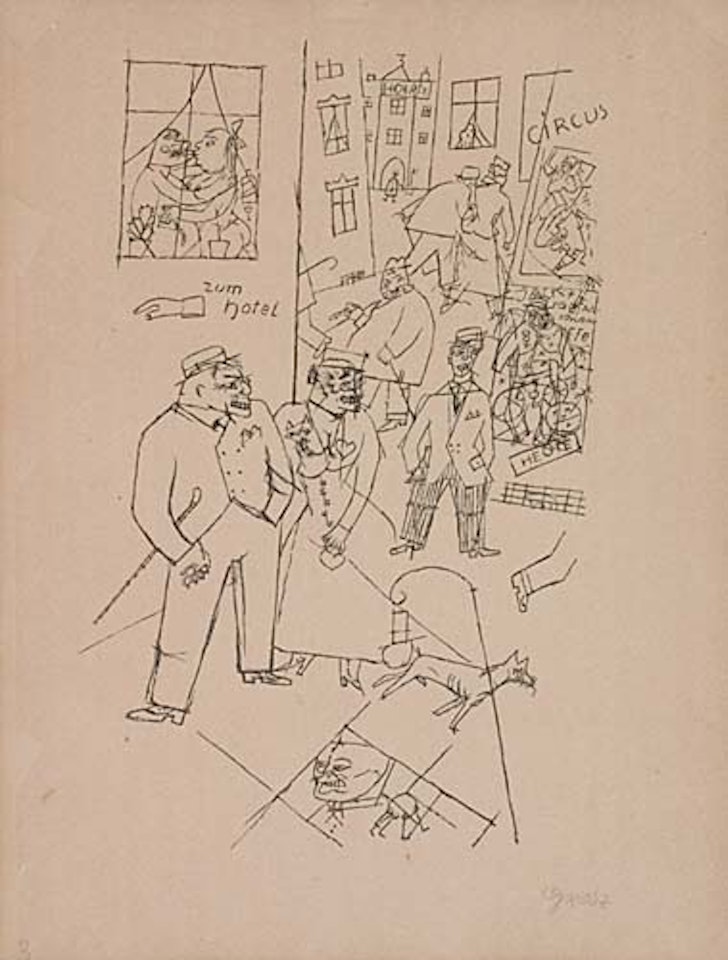 Strasse des Vergnügens by George Grosz