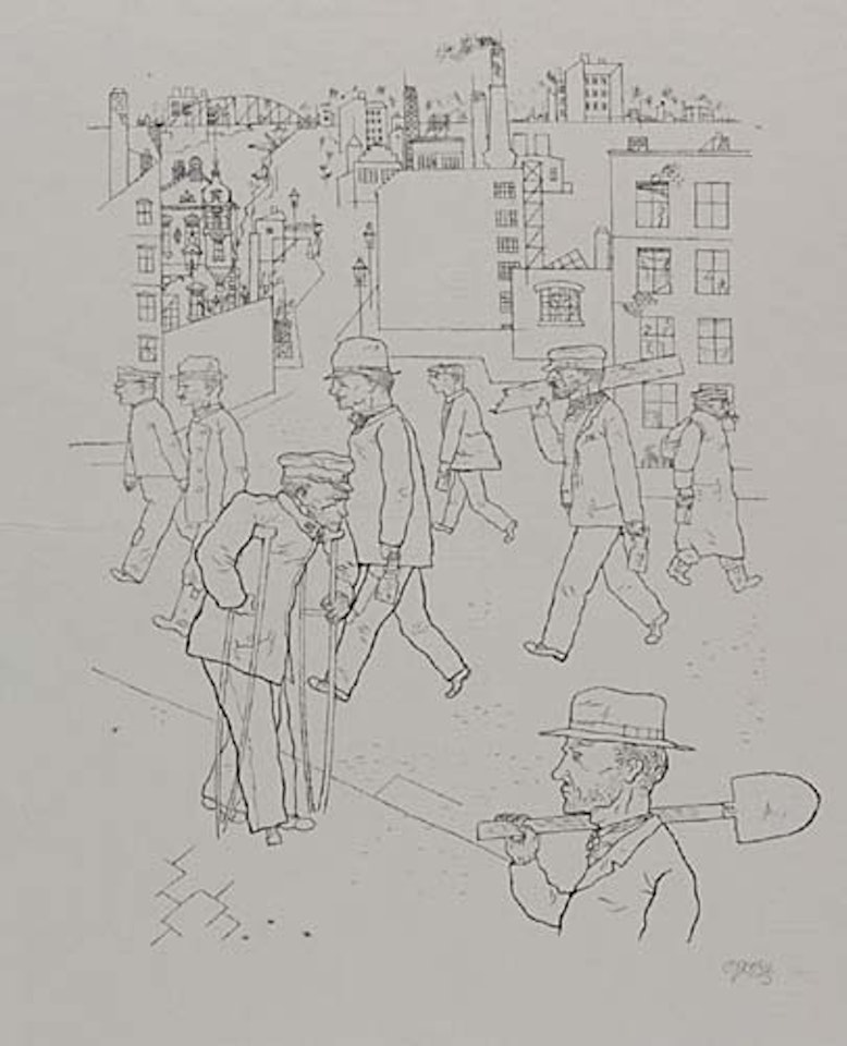 Kriegsinvalide und Arbeiter by George Grosz