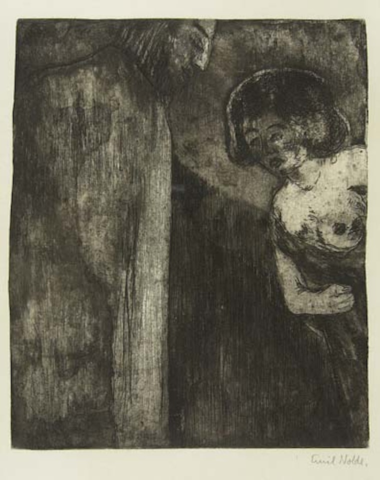 Christus und die Sünderin by Emil Nolde