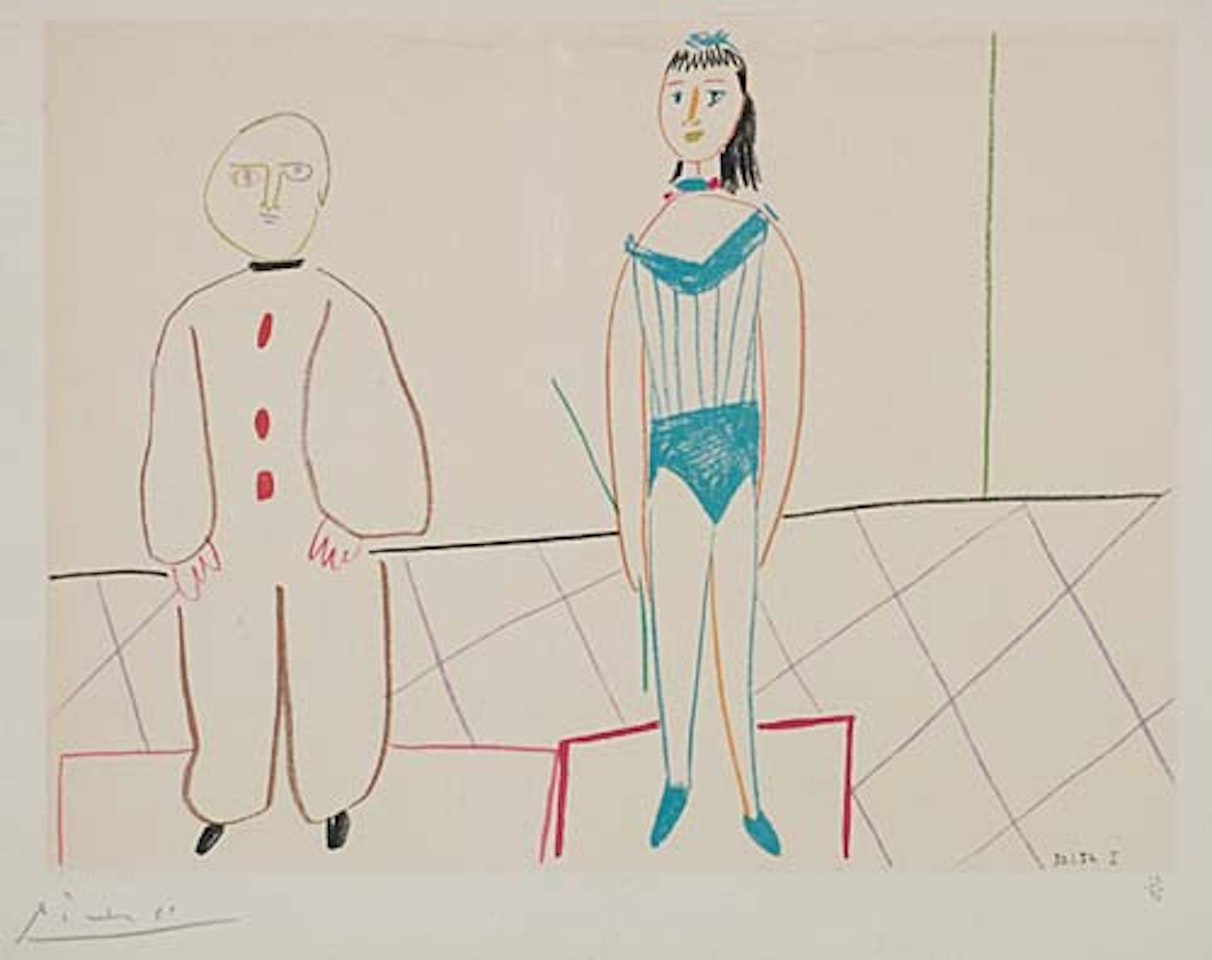 Pierrot et Danseuse by Pablo Picasso