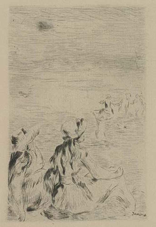 Sur la Plage, à Berneval by Pierre-Auguste Renoir