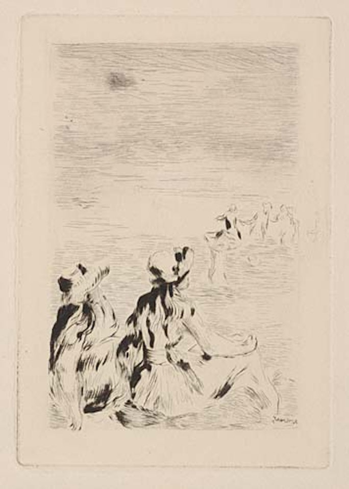 Sur la Plage, à Berneval by Pierre-Auguste Renoir
