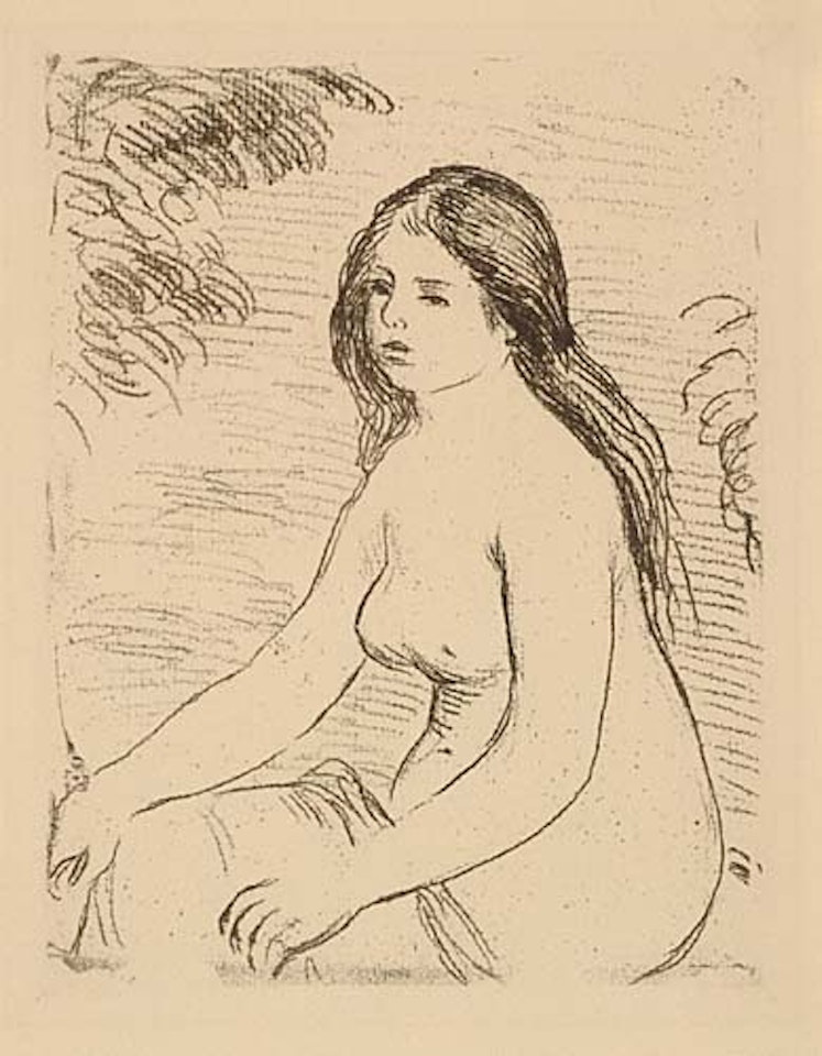 Femme nue assise by Pierre-Auguste Renoir