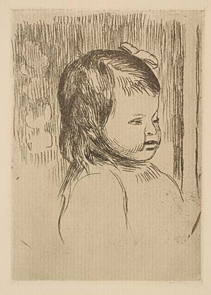 Buste d'enfant, tourné a droite by Pierre-Auguste Renoir