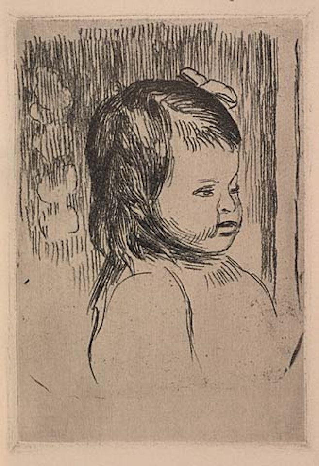 Buste d'enfant, tourné a droite by Pierre-Auguste Renoir