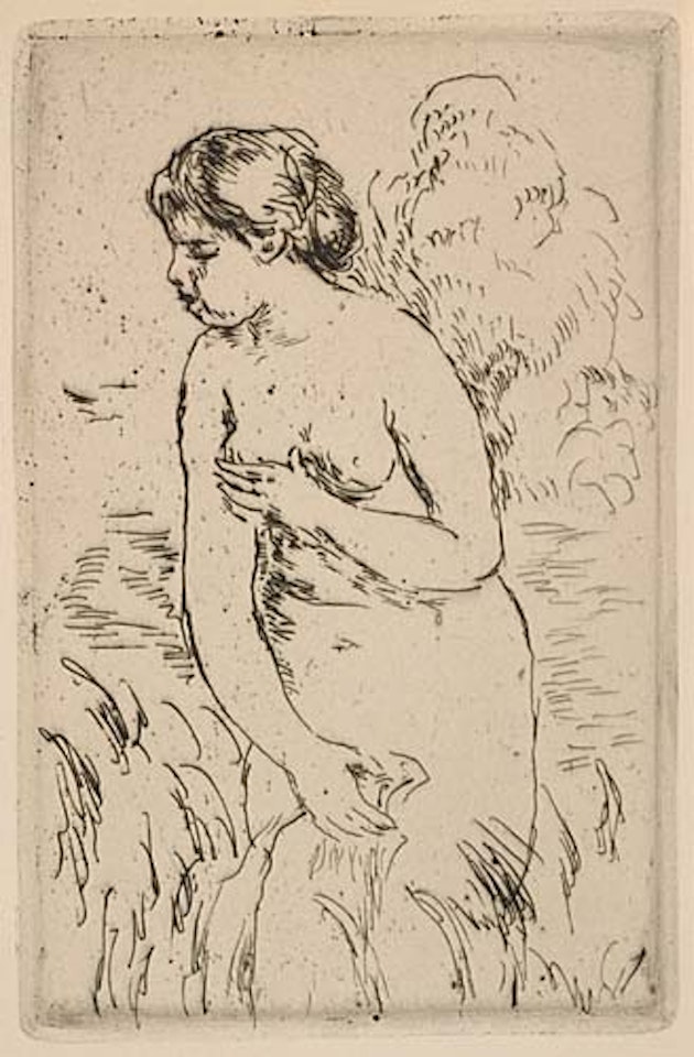 Baigneuse debout, à mi-jambes by Pierre-Auguste Renoir