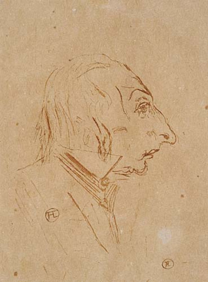 Étude de tête Mr. Leloir by Henri de Toulouse-Lautrec