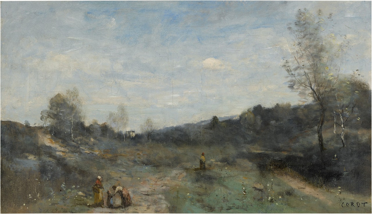 Vallons défrichés by Jean Baptiste Camille Corot