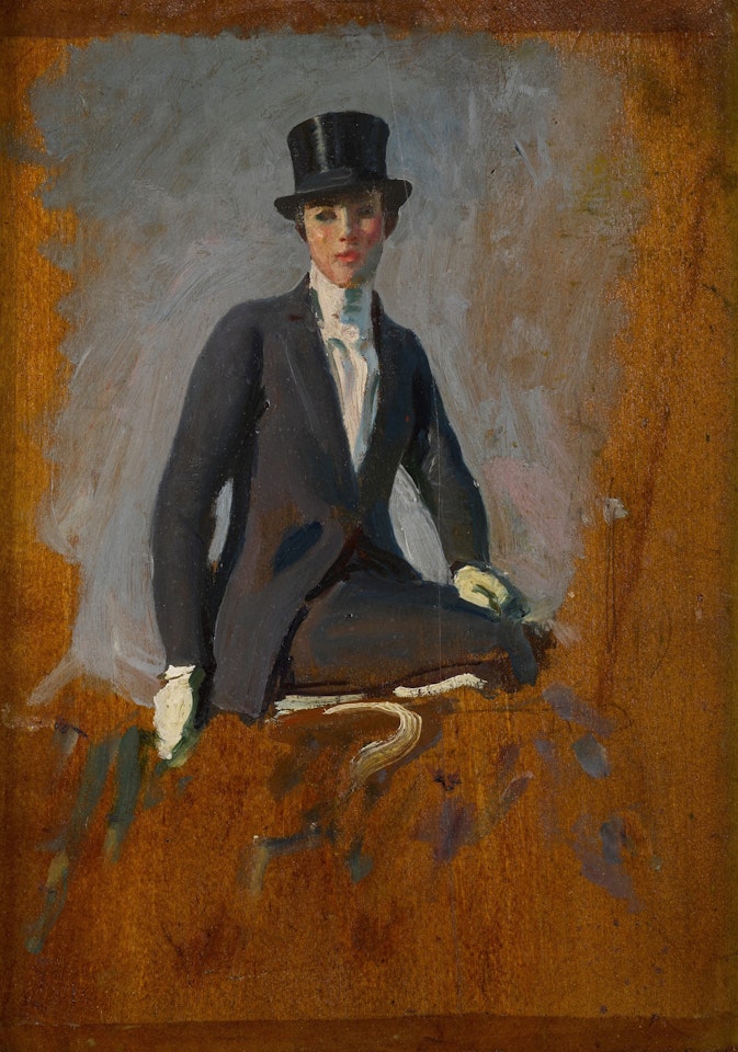 A Sketch of Miss Brady by Alfred James Munnings
