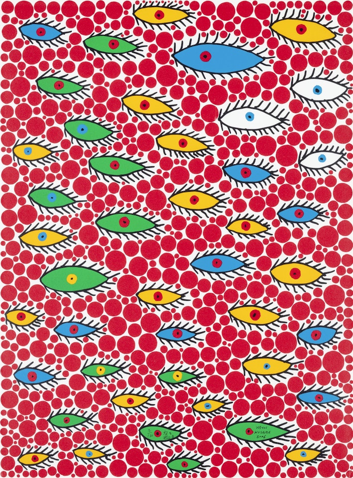 Eyes Flying in the Sky by Yayoi Kusama